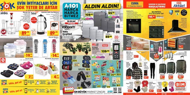 ŞOK, A101 ve BİM Fırsat Ürünleri