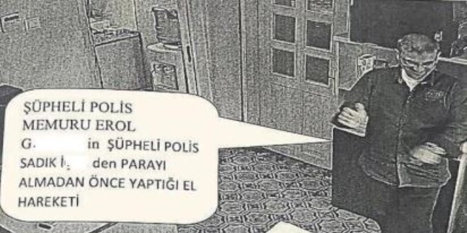 Rüşvetin 'el hareketli' görüntüsü polisleri yaktı
