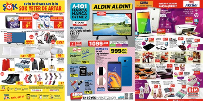 ŞOK, A101 ve BİM Fırsat Ürünleri