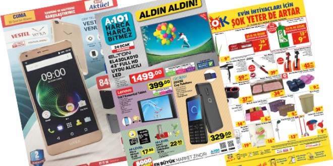 ŞOK, A101 ve BİM Fırsat Ürünleri