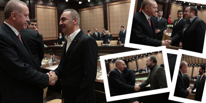 Erdoğan ile sinema sektörü temsilcileri bir araya geldi