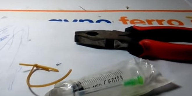 Lise öğrencisi şırınga ve lastikle öyle bir şey yaptı ki...