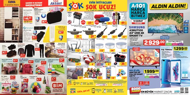ŞOK, A101 ve BİM Fırsat Ürünleri