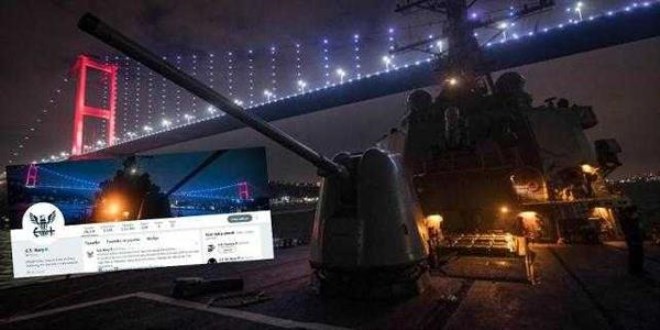 ABD donanması, İstanbul Boğazı'nı kapak fotoğrafı yaptı