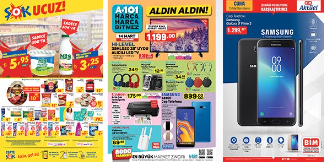 ŞOK, A101 ve BİM Fırsat Ürünleri (13-20 Mart)