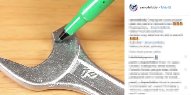 Kırık anahtarla bakın ne yaptı