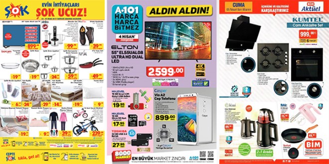 ŞOK, A101 ve BİM Fırsat Ürünleri (03-10)