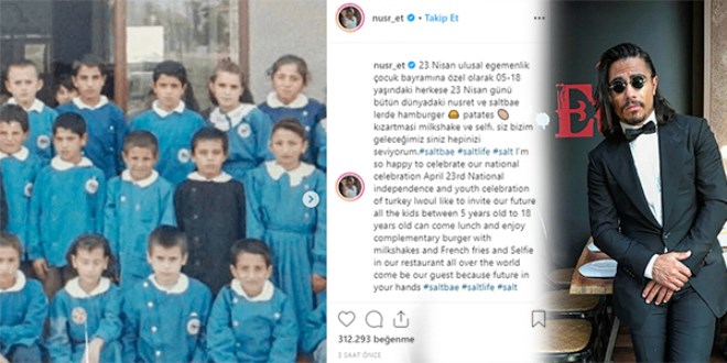 Nusret'ten o güne özel jest! Ücretsiz olacak!