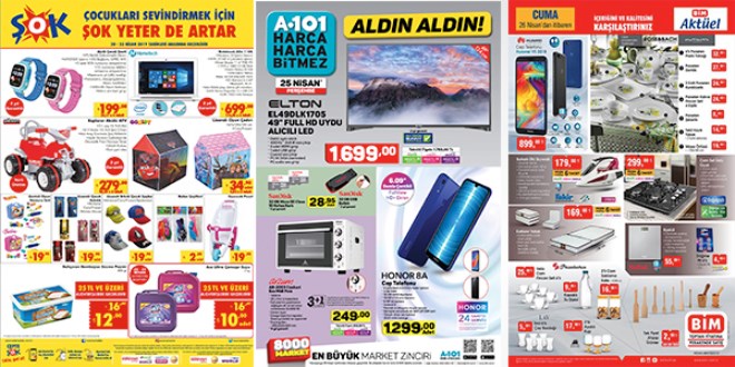 ŞOK, A101 ve BİM Fırsat Ürünleri (24-01)