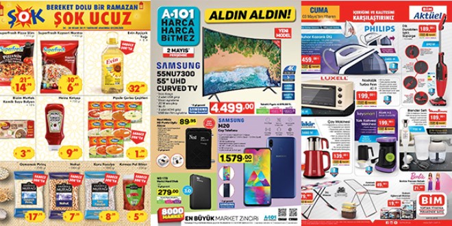 ŞOK, A101 ve BİM Fırsat Ürünleri (01-08)