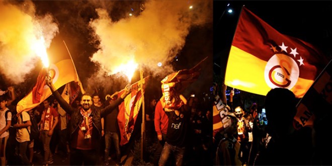 Her yer sarı-kırmızı! Tüm yurtta şampiyonluk coşkusu