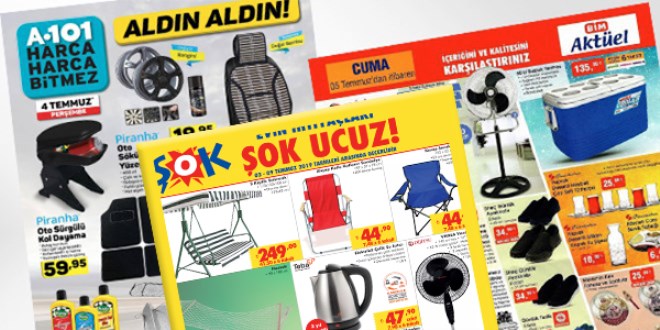 ŞOK, A101 ve BİM fırsat ürünleri (03-10)