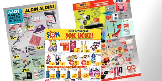 ŞOK, A101 ve BİM hafta sonu fırsat ürünleri (14-21)