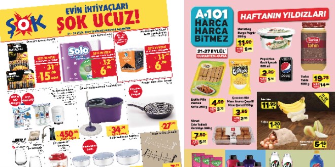 ŞOK, A101 ve BİM fırsat ürünleri (18-25)