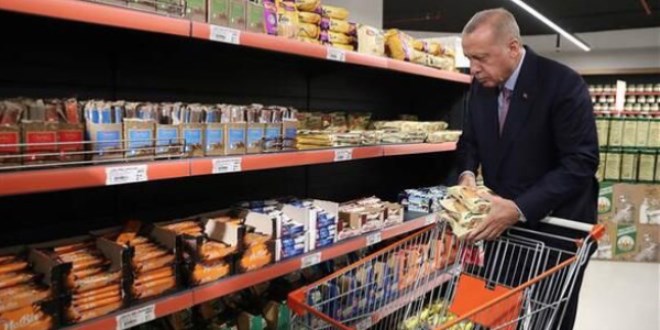 Cumhurbaşkanı Erdoğan market alışverişi yaptı!