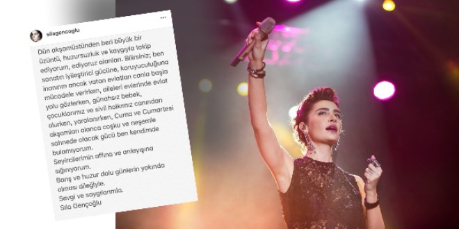 Sıla sosyal medyadan özür dileyip iptal etti!