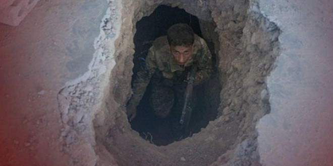 Fırat'ın doğusunda YPG/PKK'nın kazdığı tünel ortaya çıkarıldı