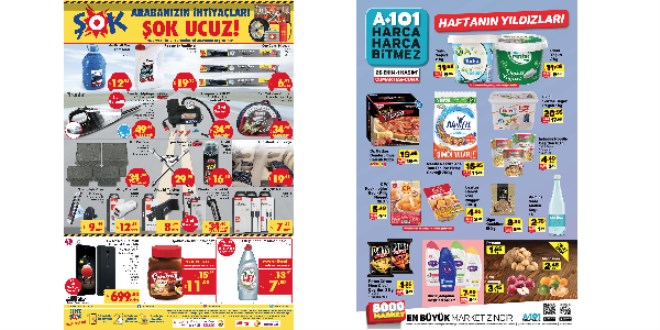 ŞOK, A101 ve BİM fırsat ürünleri (23-30)