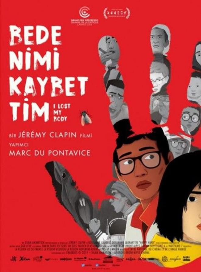 Bedenimi Kaybettim / I Lost My Body  <br>    Haftanın en görülesi işi. Çünkü hayal gücü sınır tanımıyor ve animasyonla birleşince muazzam bir lezzete dönüşüyor. Paris'te Sahne Sanatları okuyan, reklam yönetmenliği ve grafik sanatçılığı ile işe başlayan Jérémy Clapin, kütüphaneci Gabrielle ve kurye Naoufel'in bir kesik elin varlığıyla kesişen hayatlarının hikayesini anlatıyor. Bugüne, sisteme, ironiye, aşka, bedene, zihne, ruha yumuşakça dokunan, Cannes?in eleştirmenler haftasında büyük öülü kazanan bu animasyonu illa ki izleyin.