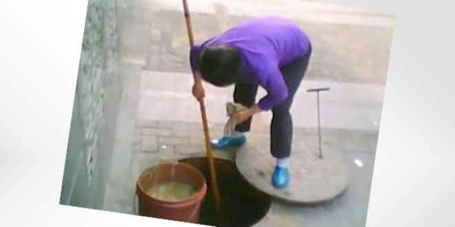 Çinliler kanalizasyondan yağ çekip yemek pişiriyorlar!