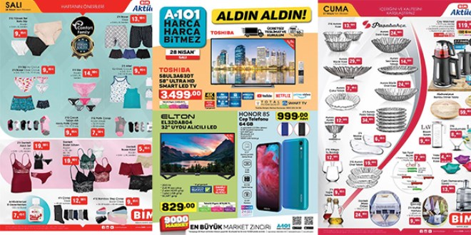 ŞOK, A101 ve BİM fırsat ürünleri (27-01)
