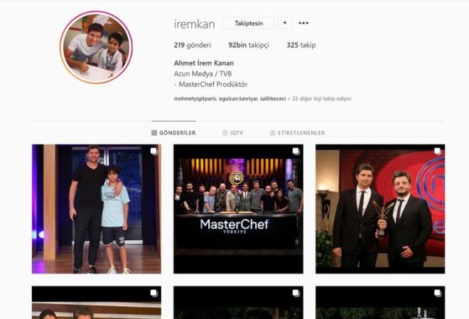 İREM KANAN<br>  Bu yıl her zamankinen daha fazla göz önünde olan İrem Kanan'ın takipçi sayısı 92 bin!