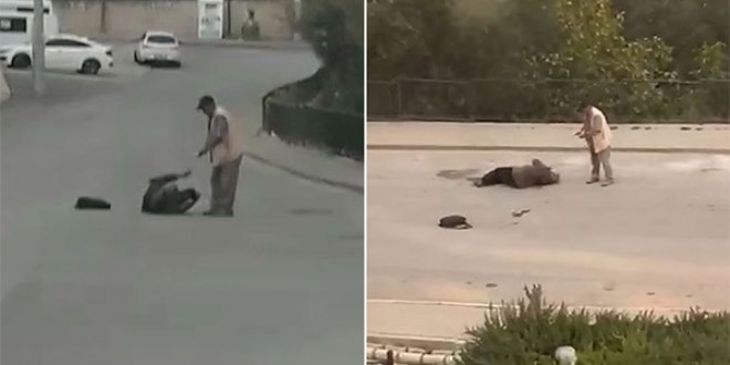 Eşini sokakta vurdu silah tutukluk yapınca kaçtı