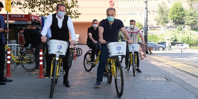 Bursa’da paylaşımlı bisiklet dönemi