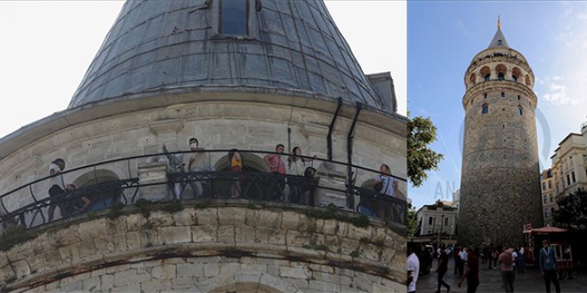 Galata Kulesi yeniden ziyaretçilerini ağırlamaya başladı