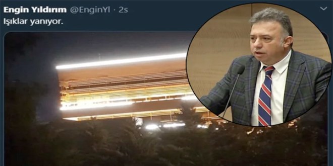 'ışıklar yanıyor' twitine tepki yağdı