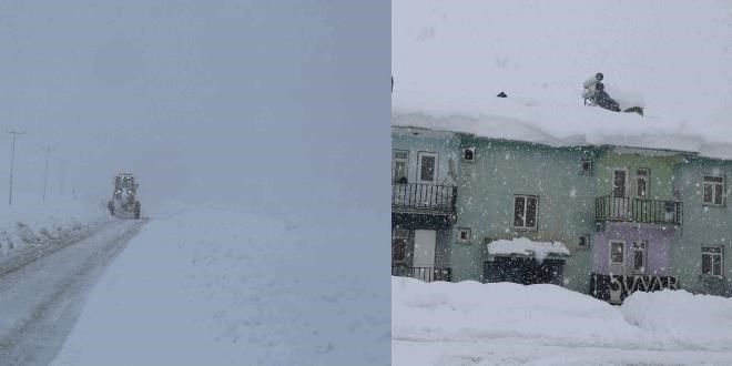 Tunceli'de kar kalınlığı 1,5 metreyi aştı