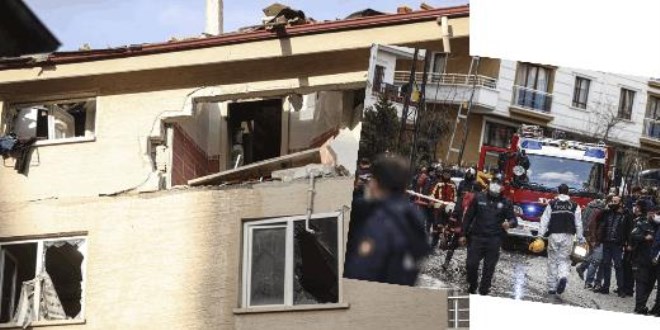 Ankara'da 3 katlı apartmanda patlama