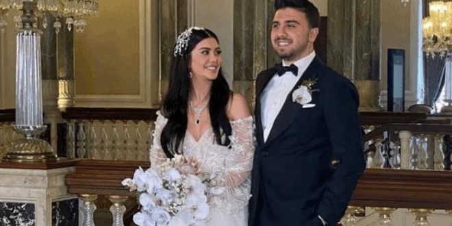 Ozan Tufan ile Rojin Haspolat'ın düğününden ilk kareler