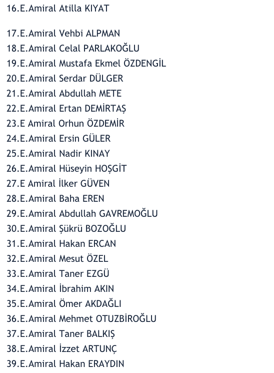 Bildiriye imza atan isimler...