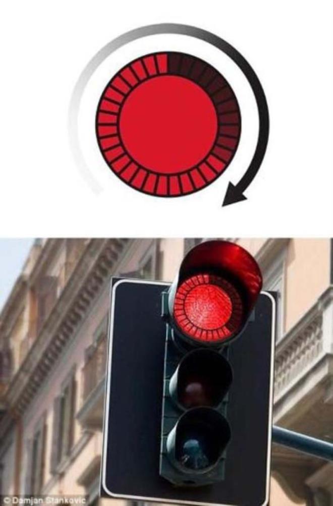 Ne kadar süre kaldığını gösteren kırmızı ışık.