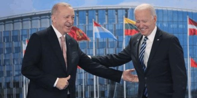 Erdoğan-Biden görüşmesinden kareler
