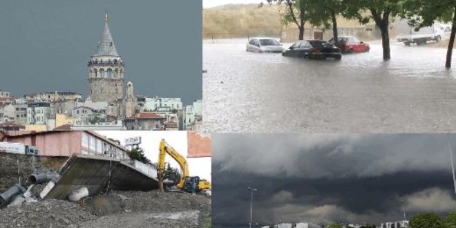 Sağanak vurdu: Evleri su bastı, araçlar mahsur kaldı