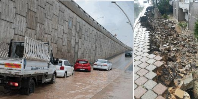Ankara'yı sağanak vurdu: İstinat duvarı çöktü, bazı evleri su bastı