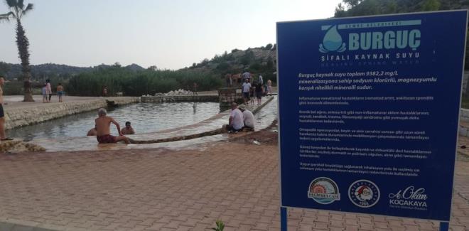 ŞİFALI SULAR KATALOĞUNDA YER ALIYOR    İlçede bulunan kükürtlü su, Türkiye'nin şifalı sular kataloğunda da yer alıyor.    Suyun mantar, egzama, sedef, güneş yanığı, sivilce izleri gibi birçok cilt sorununa iyi geldiği belirtiliyor.