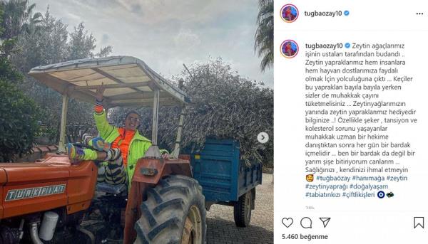 Çiftliği adeta cennetten bir parça gibiydi!  <br>  Tuğba Özay, cenneti andıran çiftliğinin görüntülerini Instagram'dan sık sık paylaşıyordu.      Özay, elleriyle emek verdiği ve ciddi bir yatırım yaptığı çiftliğindeki ağaçlarla nasıl ilgilendiğini böyle anlatmıştı: