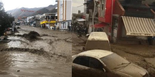 Hakkari-Van kara yolu sel ve heyelan nedeniyle kapandı
