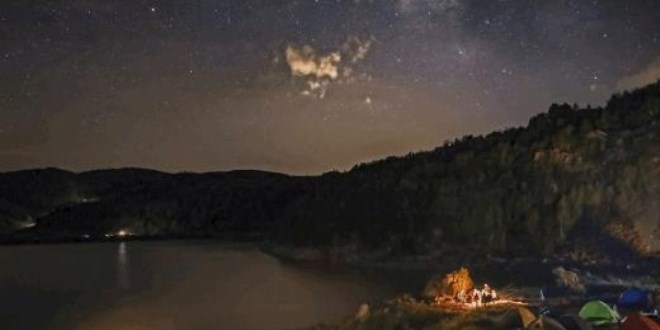 Nemrut Krater Gölü'nde yıldız şöleni