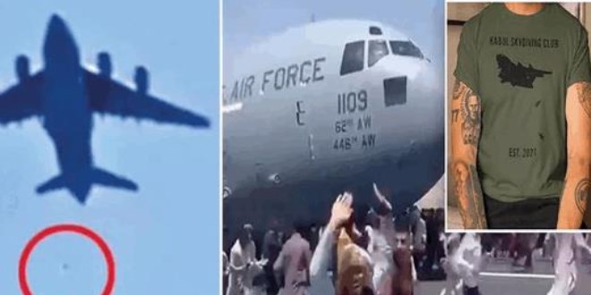 Uçaktan düşen Afganlarla dalga geçen tişört bastılar!