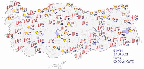 Batı Karadeniz: Parçalı ve az bulutlu geçeceği tahmin ediliyor.
