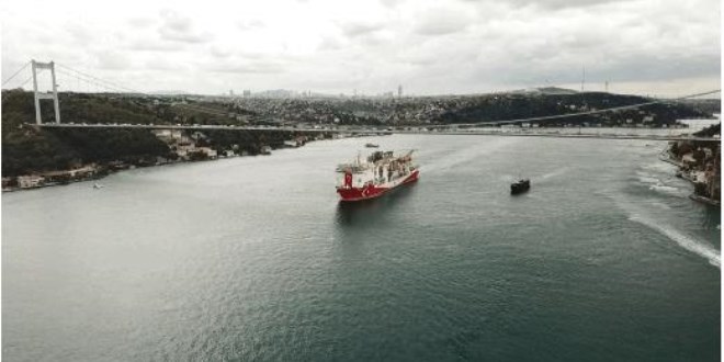 Yavuz sondaj gemisi Karadeniz'e açıldı