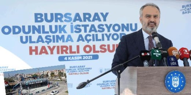 Bursaray Odunluk İstasyonu hizmete açıldı