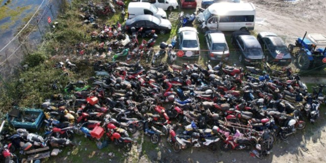 Otopark değil, motosiklet mezarlığı