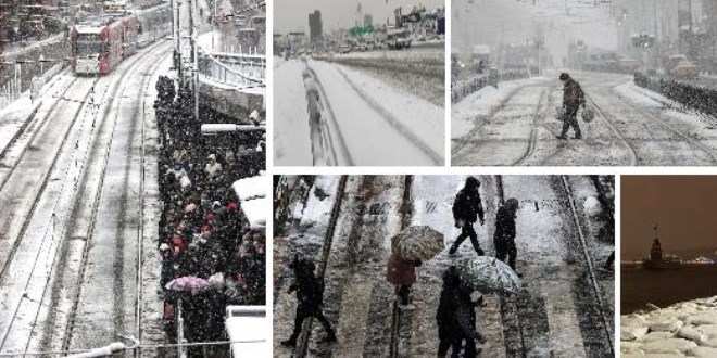 Kar yağışı İstanbul'u etkisi altına aldı