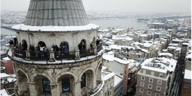 İstanbul'dan kartpostallık kar manzaraları