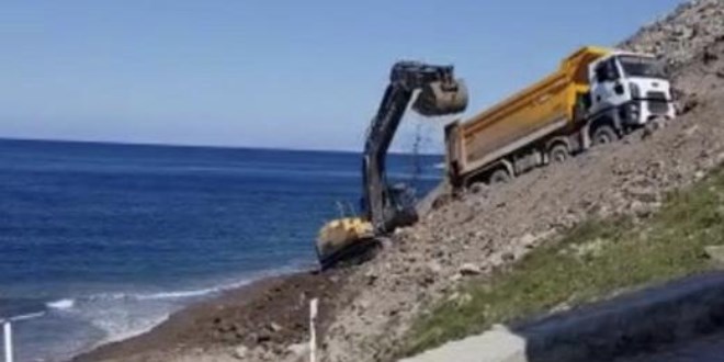 Denize hafriyat döken firmaya soruşturma